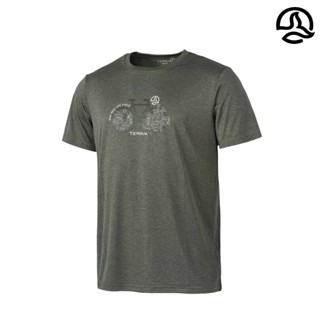 TERNUA 男 咖啡紗圓領短袖上衣 深綠 (M-XL) AVIRON 1207921 / T恤 抑菌 排汗 快乾