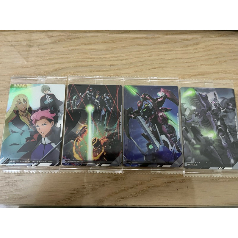鋼彈 水星的魔女 御三家 卡片 杰特克 古爾 勞達 伊蘭 沙迪克 MS 卡片 達里巴爾迪 鐵騎 惡魔審判 七張不分售