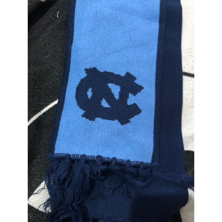 未使用 二手 Nike NCAA 北卡 North Carolina 偏窄版 圍巾