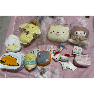 日本景品 三麗鷗 布丁狗 角落生物 蛋黃哥hello kitty 證件套 鑰匙扣 零錢包 吊飾 娃娃