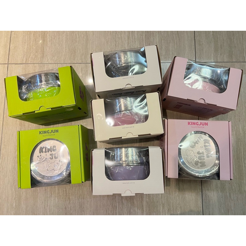 全新 Kom 可微波不鏽鋼便當盒（附匙）/BT（綠）/蠢兔/手腕便當袋 便當帶