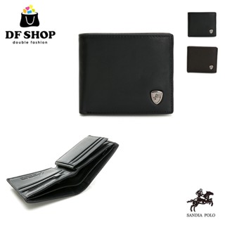 DF BAGSCHOOL SANDIA POLO 小牛皮 可抽取式夾層 長短拉錬 皮夾 黑色 咖啡色 短夾 男夾