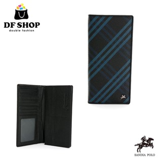 DF BAGSCHOOL SANDIA POLO 皇家藍格系列 牛皮 多功能 長夾 皮夾 男夾 送禮 自用