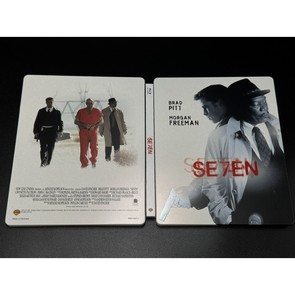 藍光BD 火線追緝令 Se7en 限量鐵盒版 繁中字幕 二手9成新 布萊德彼特 摩根費里曼
