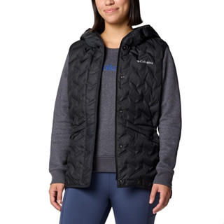 【Columbia】UWR87160 女款 保暖羽絨連帽背心/旅行保暖背心/防風防潑水羽絨保暖背心 黑