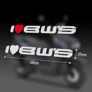 XIII I Love BWS 我愛BWS 文字 造型 裝飾 車貼