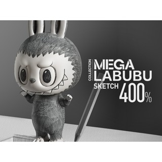 POP MART 泡泡瑪特MEGA LABUBU 400% Sketch 素描LABUBU 公仔 玩具 限量