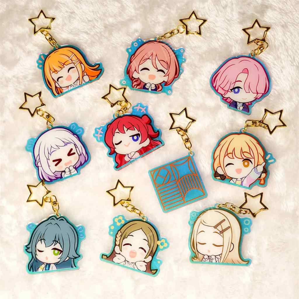 【現貨】學園偶像大師 8 雷射 鑰匙圈  学園アイドルマスター 花海咲季 藤田ことね 動漫手遊週邊