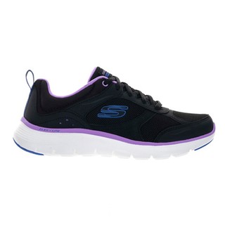 (女)【斯克威爾SKECHERS】FLEX APPEAL 5.0 訓練運動鞋-黑紫色 150202BKPR