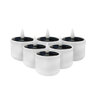 【WIDE VIEW】太陽能LED模擬蠟燭燈6入組(蠟燭燈 電子蠟燭 LED蠟燭 模擬蠟燭/RX-6)