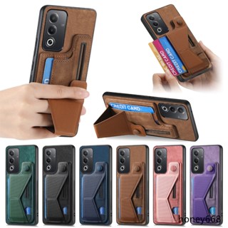 復古滑軌多角度支架卡包殼OPPO Reno12 Pro手機殼Reno10pro保護套reno11 reno9 8T保護殼