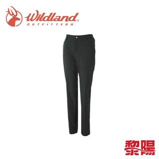 Wildland 荒野 彈性四季款休閒長褲 女款 黑色 出國/旅行/健行/登山/休閒 21WS2381