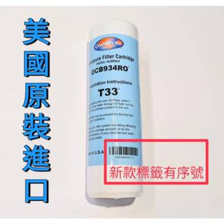 【美國原裝進口 NSF認證】 OMNIPURE 大T33 顆粒活性碳濾心 RO第二道 顆粒狀濾心