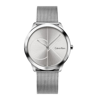 Calvin Klein | CK手錶 minimal系列-銀色大CK LOGO米蘭錶帶 K3M2112Z 40mm