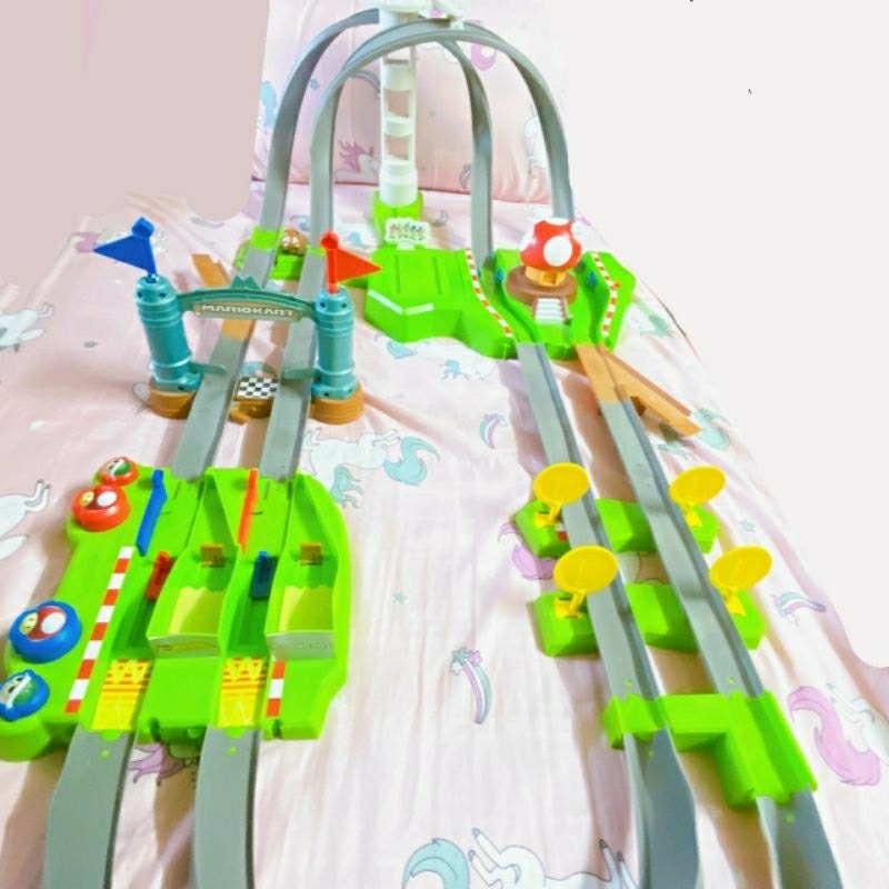 ￼Mario 瑪利歐 賽車 豪華 軌道組  好市多 馬力歐 賽車組 小汽車 附一台車 Hot Wheels Mario