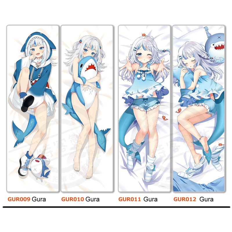 Q特【等身掛畫】日本動漫掛布 Gawr Gura 古拉 鯊鯊 Hololive 掛畫 掛軸