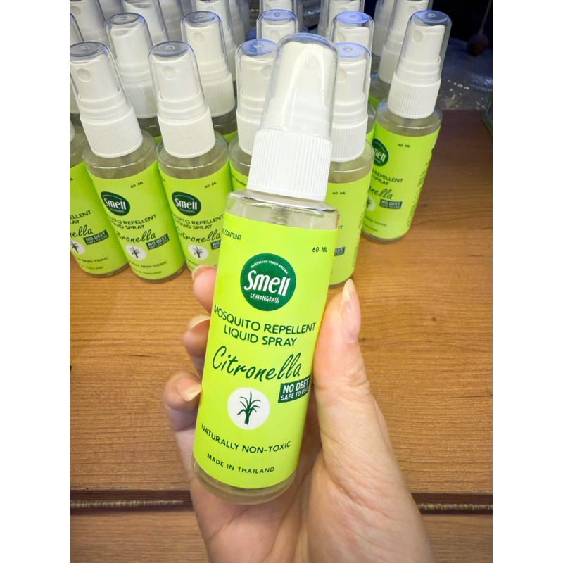 🔥現貨🔥泰國🇹🇭 Smell Lemongrass 天然有機香茅防蚊液 精油防蚊液 防蚊噴霧 驅蚊液體噴霧