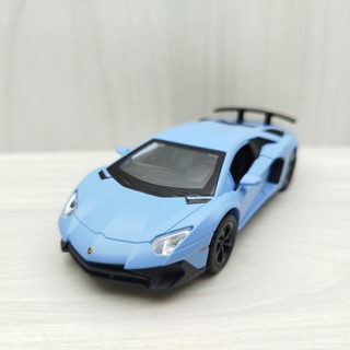 全新盒裝現貨~1:36~藍寶堅尼 LP750-4 消光藍色 合金 模型車 (聲光車) 玩具 收藏 交通模型