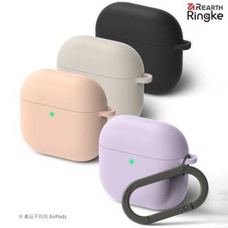 Apple AirPods 4代 2024 韓國 Ringke Silicone 矽膠防摔保護殼 附扣環 登山扣