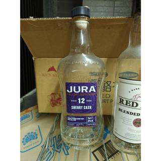 【銓芳傢俱】 JURA 吉拉 雪莉12年單一麥芽蘇格蘭威士忌 空酒瓶 700ml 玻璃空瓶 空洋酒瓶 曲線瓶 酒瓶 空瓶