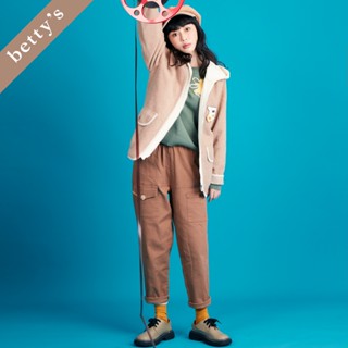 betty’s專櫃款-魅力(45)內刷毛不對稱口袋休閒長褲(共二色)