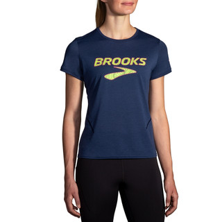 【BROOKS】女 Distance 距離 短袖上衣 3.0 海洋藍/Brooks(221669461)