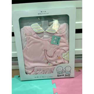 新生兒TOKYO BABY 彌月禮盒 長袖長褲背心三件組 嬰兒服裝 幼兒服裝兒童服裝母嬰用品婦幼用品嬰兒用冬季衣服褲子