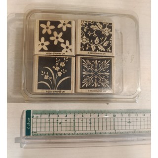 Stampin up! Mostly Flowers 美國品牌 木頭印章 DIY手做