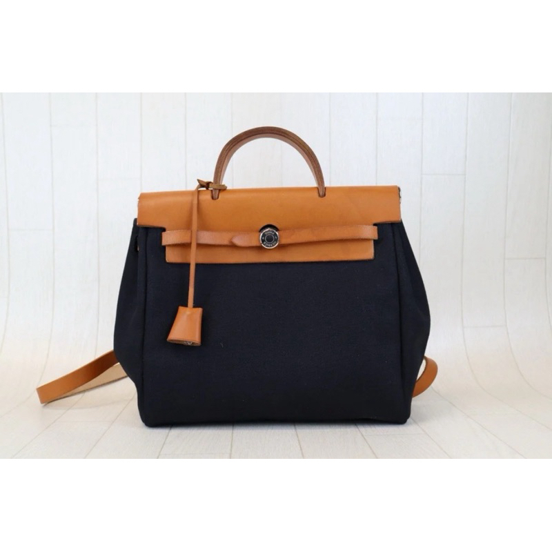 「JL精品代購」 🇯🇵日本中古屋Hermes herbag 雙肩包/後背包