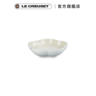 LE CREUSET 瓷器花型盤16cm (蛋白霜)