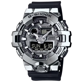 【CASIO】卡西歐 G-SHOCK 時尚金屬雙顯腕錶 GM-700-1A 臺灣卡西歐保固一年