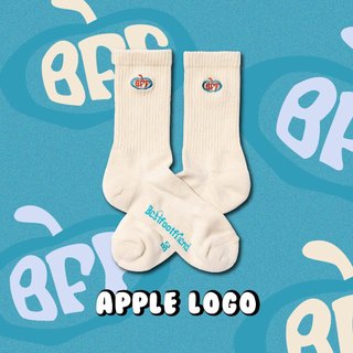 = 3 POINTER = BFF Apple Logo Socks BFF蘋果logo襪_BF24021