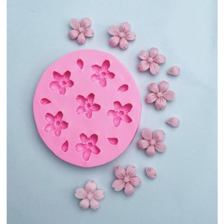 (161)DIY樂樂 櫻花翻糖 手工皂模 手工皂模具 巧克力模具 巧克力模型 矽膠模 矽膠模具 擴香石模具 石膏模具