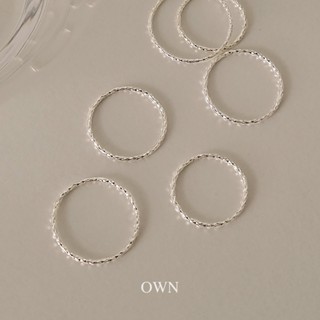 回購No.1🏆S925純銀 最閃線戒 尾戒 刻痕細戒指 百搭戒指 純銀尾戒｜OWN｜純銀 線戒 戒指 戒指女 尾戒