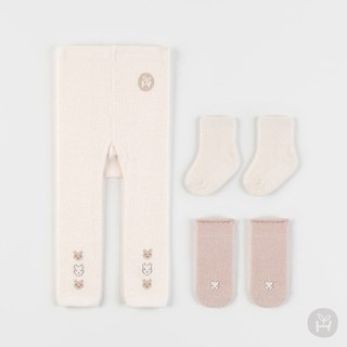 [ BLACK Q ] 現貨*韓國正品*KIDS CLARA*HAPPY PRINCE-Quay保暖褲襪套組