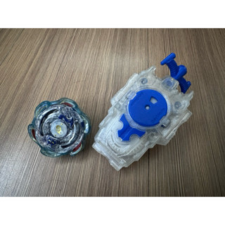 FD二手✪現貨 正版 TAKARA TOMY 戰鬥陀螺 BURST B-99 B99 左迴旋 透明 白 旋風式 發射器