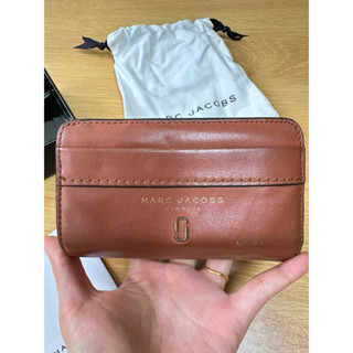正品 二手 Marc Jacobs 真皮 中夾 短夾