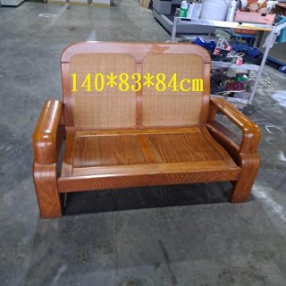 桃園國際二手貨中心--- 2人木椅 2人實木椅 2人木沙發 藤椅
