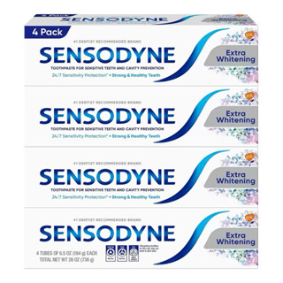 Costco好市多代購 Sensodyne舒酸定長效抗敏牙膏 極致亮白配方 184公克 X 4入