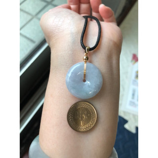緬甸玉天然A貨翡翠玉墜 糯冰種 紫羅蘭 紫色 果綠 平安扣