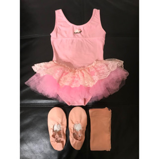 品牌寶琦華/賠售全套女童芭蕾舞衣.舞鞋.褲襪（尺寸M）舞蹈教室購買/學沒多久.改學街舞/賠售$660