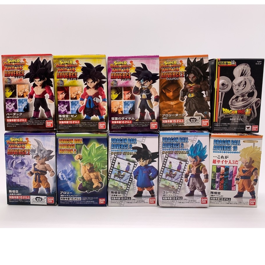 日版 七龍珠 adverge heroes adv 超四 悟空 巴達克 布羅利 自在極易 超三 悟吉塔 盒玩 轉蛋 扭蛋