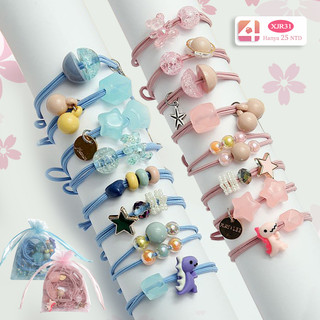 IKAT RAMBUT SET ISI 8 PCS KOREA STYLE KARET RAMBUT ELASTIS