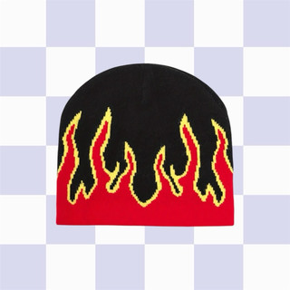 SAUVAGES flame knitted beanie 火焰針織毛帽