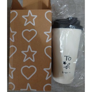 To b. by agnes b. 冷飲隨行杯 黑 白 兩款 470ml 竹纖維