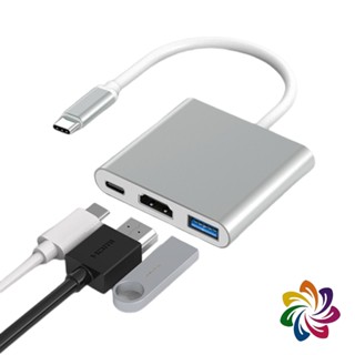 【彩新】SWITCH 投屏器 鋁合金 Type-C 轉 HDMI 多功能 同屏器 HDMI + PD 三合一 可轉讀卡機