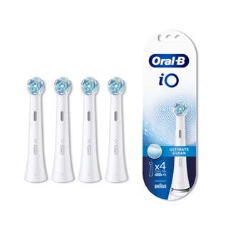 【德國百靈Oral-B】歐樂B iO微震清潔刷頭(1盒4支) (iO RB CW)｜白色 適用於 iO系列微磁牙刷