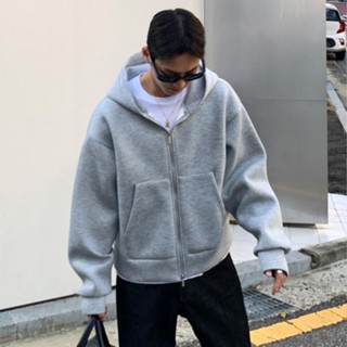 正韓堅挺純棉口袋雙拉鍊連帽外套 3色 YUPPIE 預購商品 1111