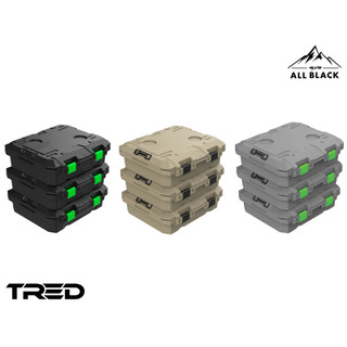 黑四驅ALL BLACK -【TRED】GT 收納箱 淺型25L / 中型65L 🌈沙色 / 灰綠色 / 黑綠色