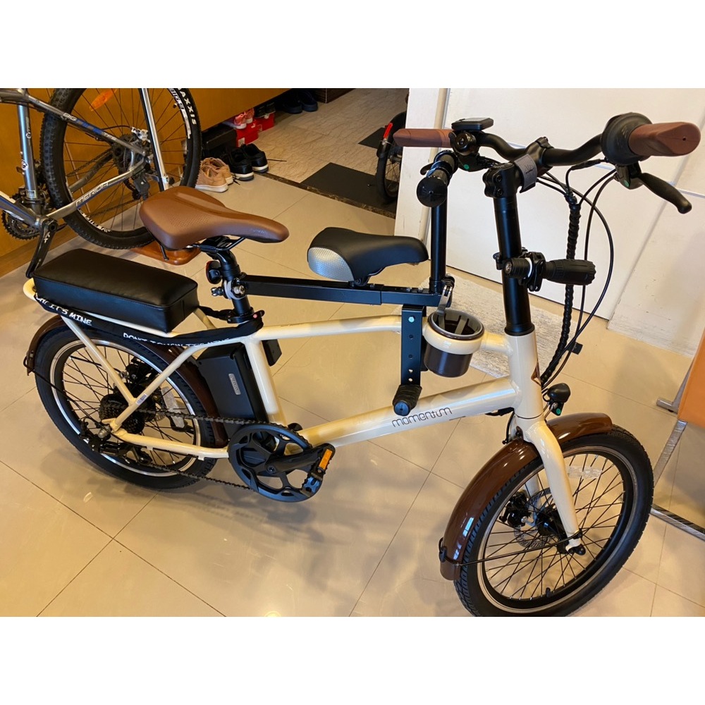 GIANT 捷安特 Latte E+ Expressway E+ Espresso E+電動輔助腳踏車兒童座椅 裝好樣子